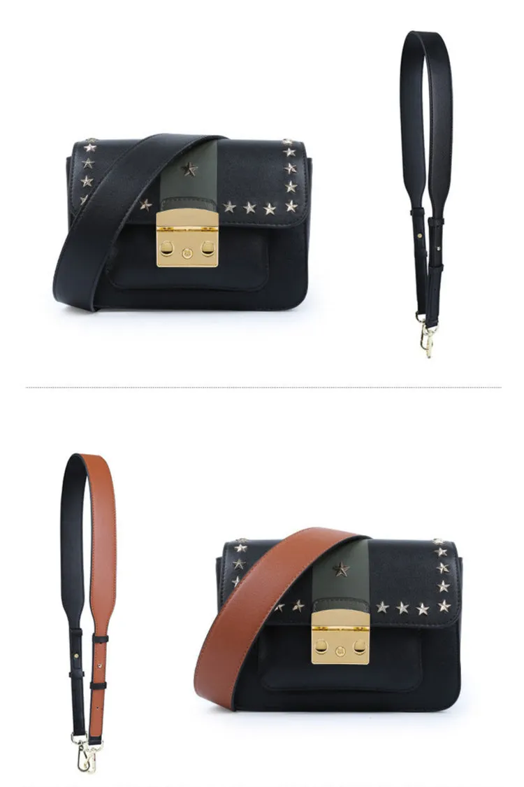 Leather Crossbody bag chain & straps