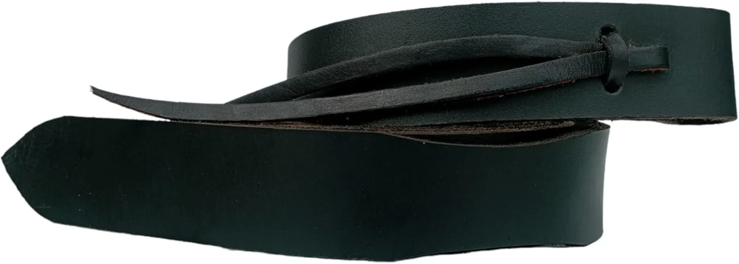 Leather Latigo Cinch Strap for Western Saddle Cinch tie with Holes Girth