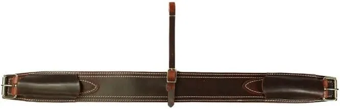 Leather Western Horse Saddle Girth Back Cinch Strap Western Horse Saddle Bucking Strap Rear Girth Flank Cinch Smooth Leather Size Length: 40 Buckle to Buckle & Width: 2.75 with 2 Buckles, LG45