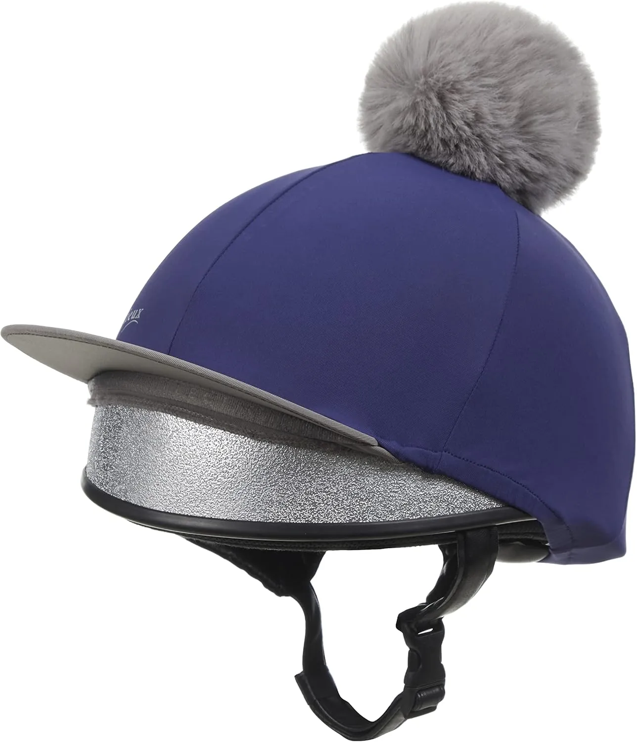 LeMieux Pom Pom Horse Riding Hat Silk with 4 Way Stretch Fabric Coordinates with Base Layers & Saddle Pads - Equestrian Headgear