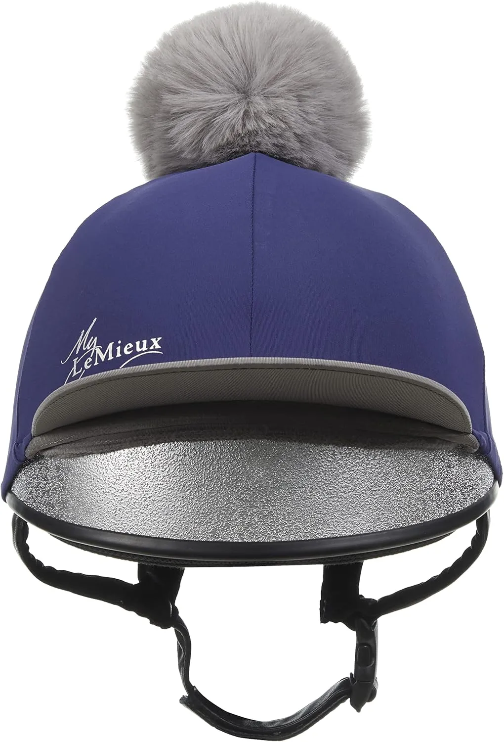 LeMieux Pom Pom Horse Riding Hat Silk with 4 Way Stretch Fabric Coordinates with Base Layers & Saddle Pads - Equestrian Headgear