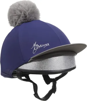 LeMieux Pom Pom Horse Riding Hat Silk with 4 Way Stretch Fabric Coordinates with Base Layers & Saddle Pads - Equestrian Headgear