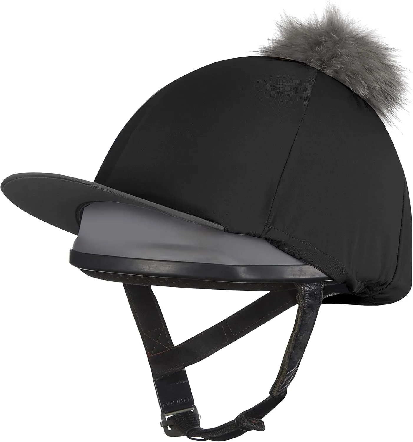 LeMieux Pom Pom Horse Riding Hat Silk with 4 Way Stretch Fabric Coordinates with Base Layers & Saddle Pads - Equestrian Headgear