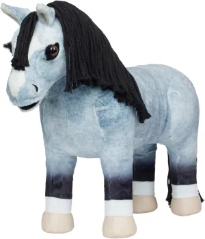 LeMieux Toy Pony Storm - Blue Roan Pony - Includes Navy Branded Rug with Handle - Suitable for Ages 3 
