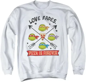 LOGOVISION TMNT Teenage Mutant Ninja Turtles Pizza Is Forever Unisex Adult Crewneck Sweatshirt