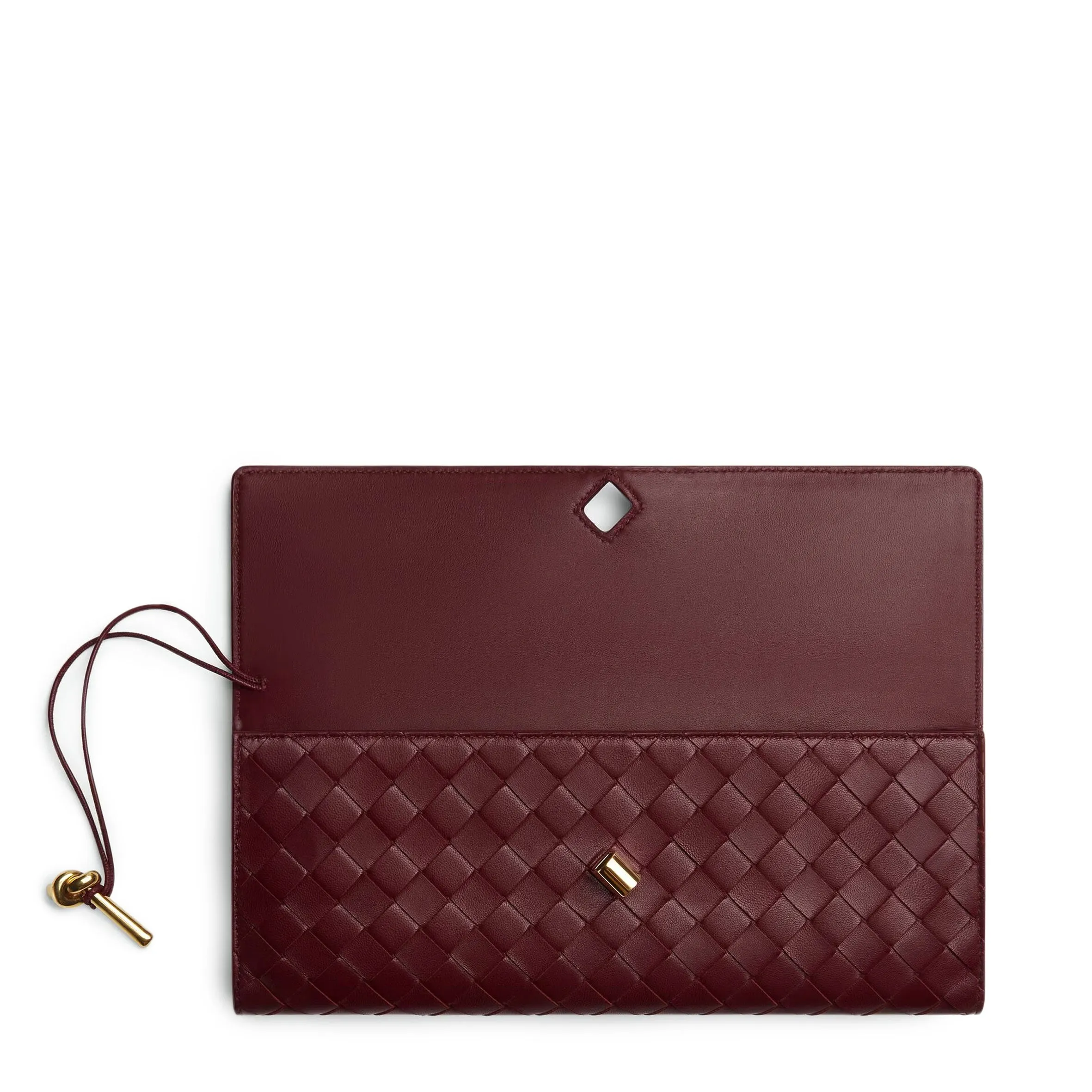 Long Clutch Andiamo Top Handle, Barolo