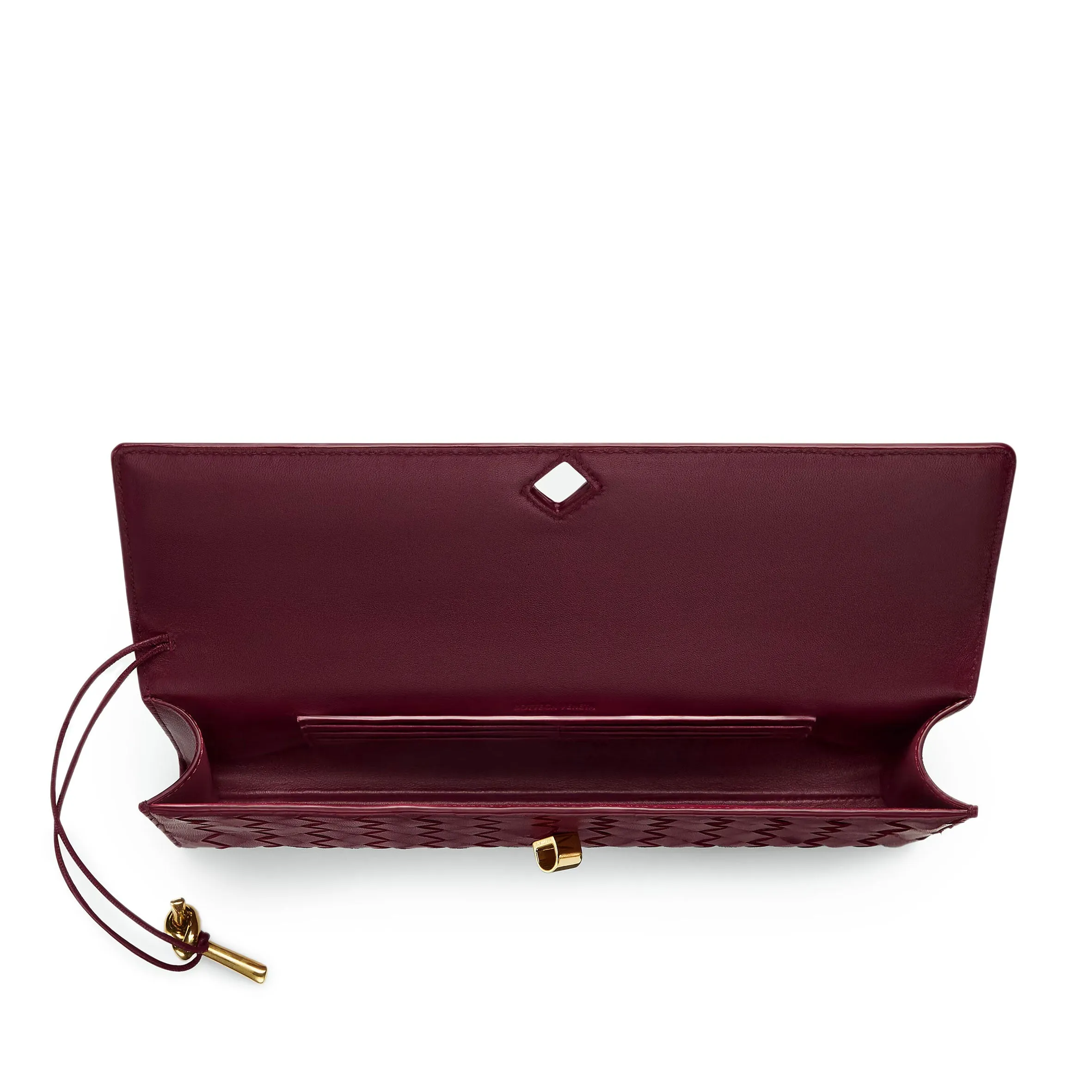 Long Clutch Andiamo Top Handle, Barolo