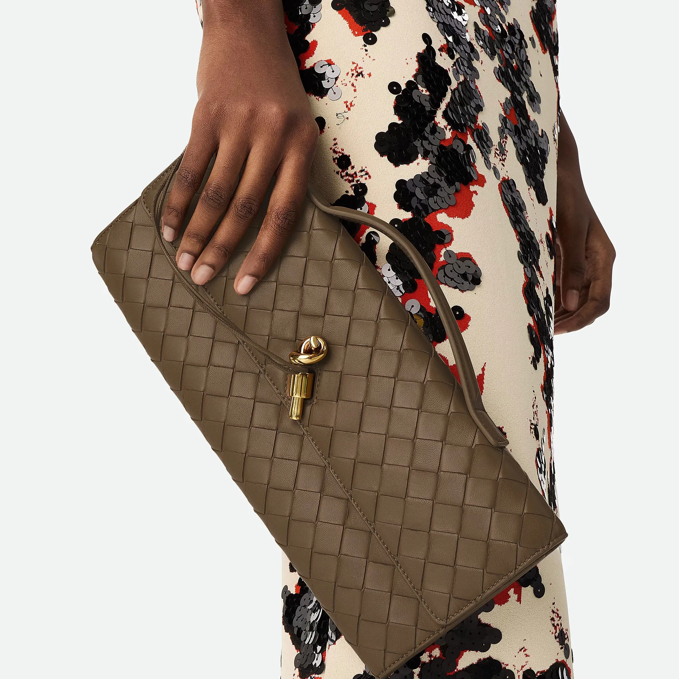 Long Clutch Andiamo Top Handle, Pinecone
