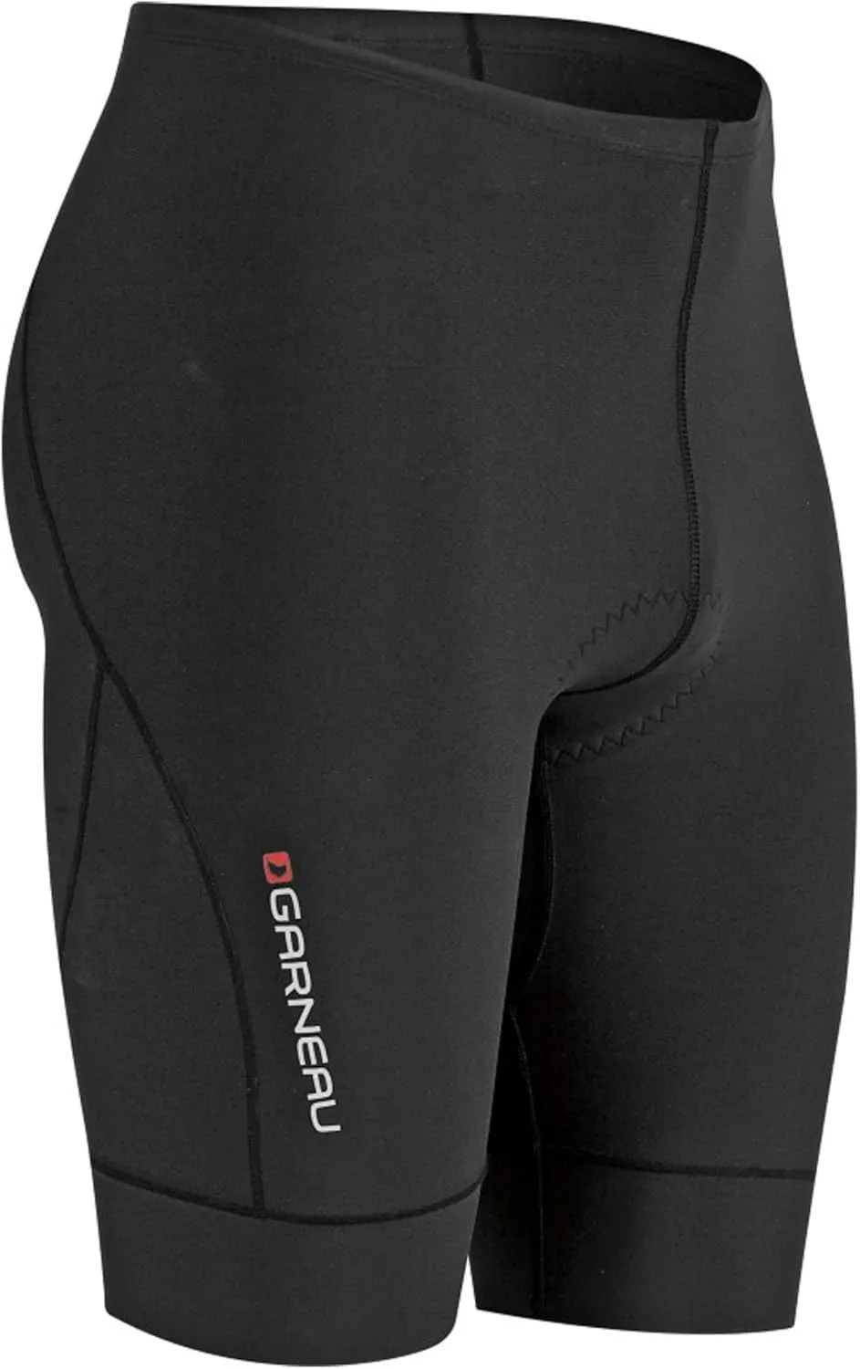 Louis Garneau, Men's Tri Power Lazer Quick Dry, Padded Triathlon Bike Shorts, Black, Small