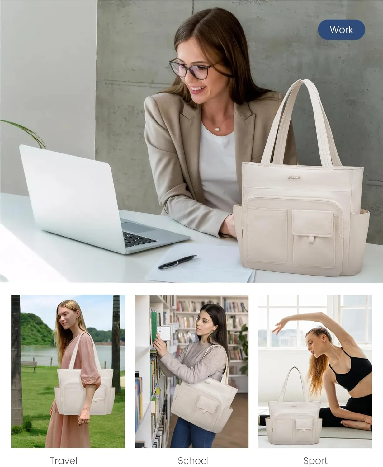 LOVEVOOK laptop Tote Bag For Women
