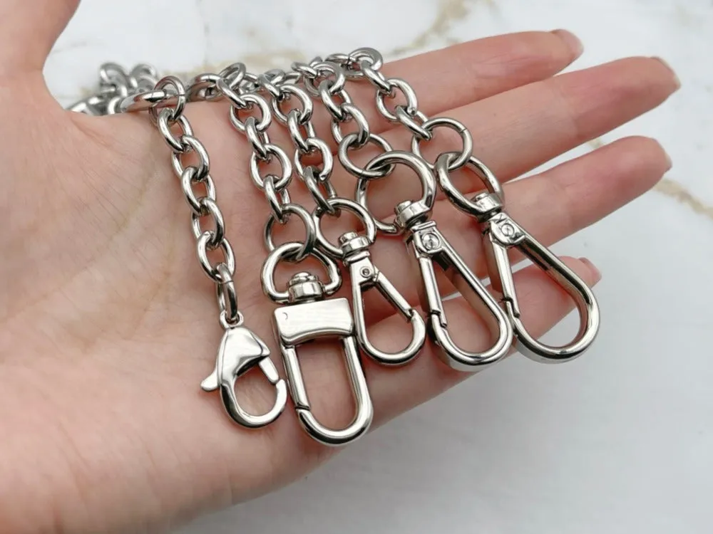 Luxury Replacement Purse Chain - Polished Stainless Steel Chain for Kelly