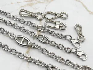 Luxury Replacement Purse Chain - Polished Stainless Steel Chain for Kelly