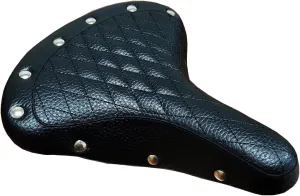 Made in Taiwan. Fito GS Classic Beach Cruiser Fixie Fixe Gear Bike Bicycle Saddle Seat with Spring Suspension (Black)
