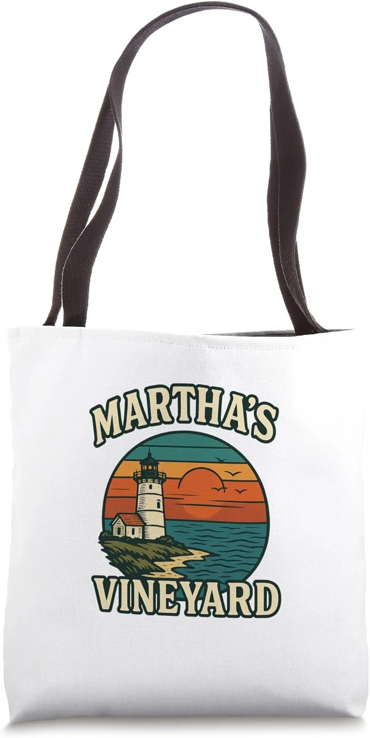 Martha’s Vineyard Sunset Coastline Tote Bag