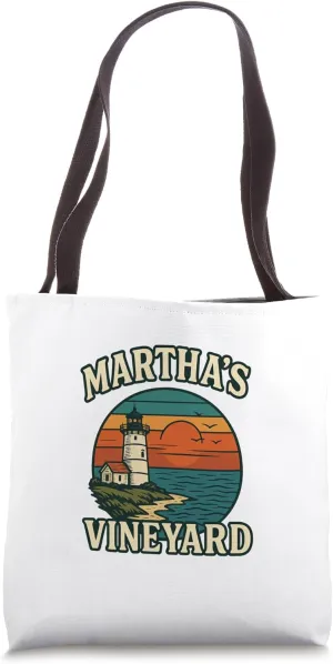 Martha’s Vineyard Sunset Coastline Tote Bag