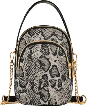 MCHIVER Crossbody Bag for Women Cell Phone Purse Wallet with Removable Chain Shoulder Handbag for Work Travel Passport Phone
