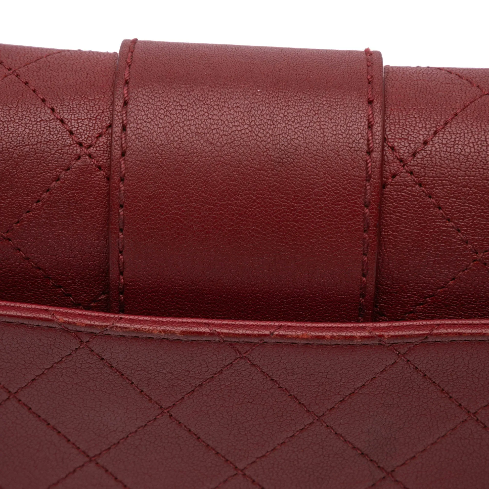 Medium Quilted Sheepskin Front Chain Flap