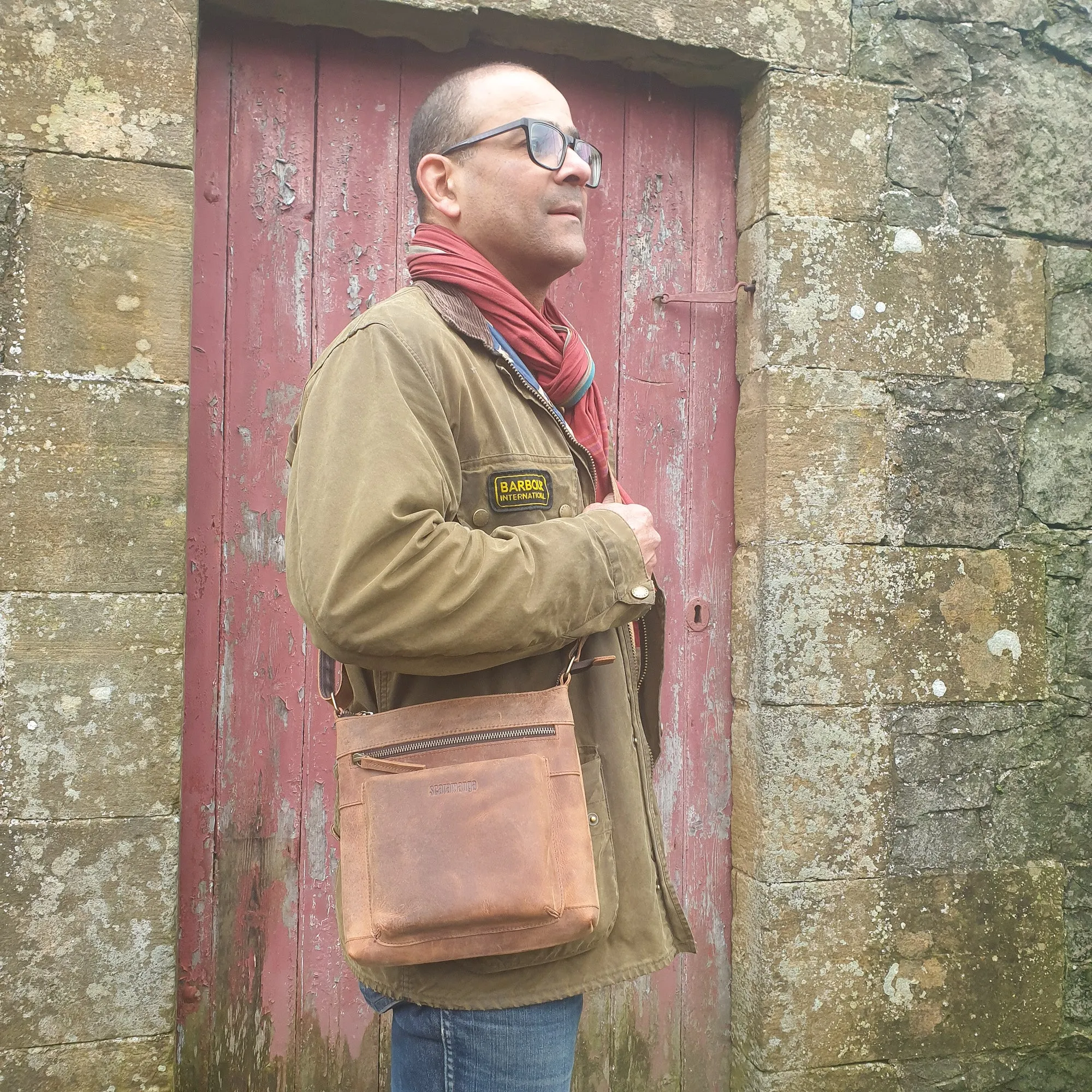 Men's Leather Shoulder Bag