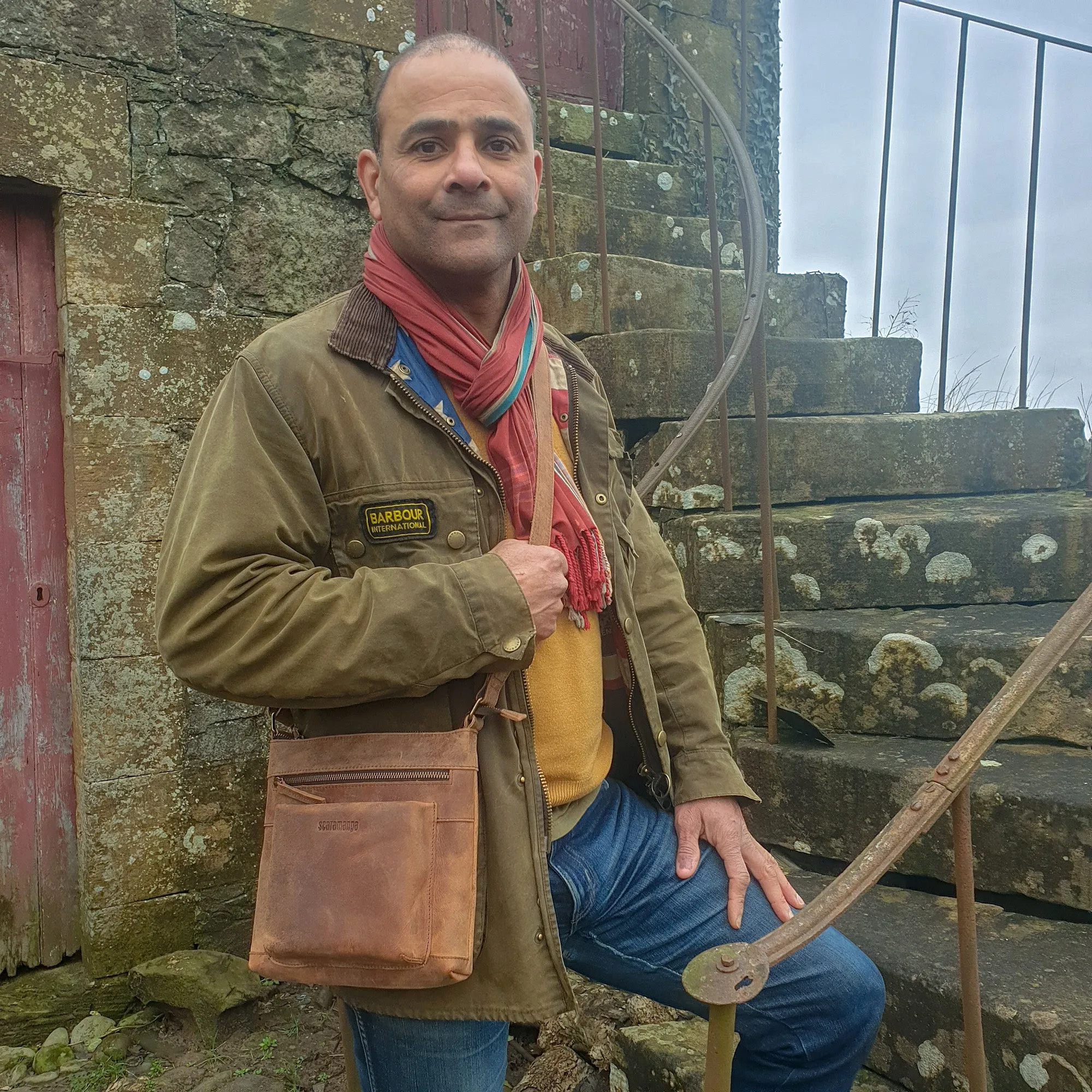 Men's Leather Shoulder Bag