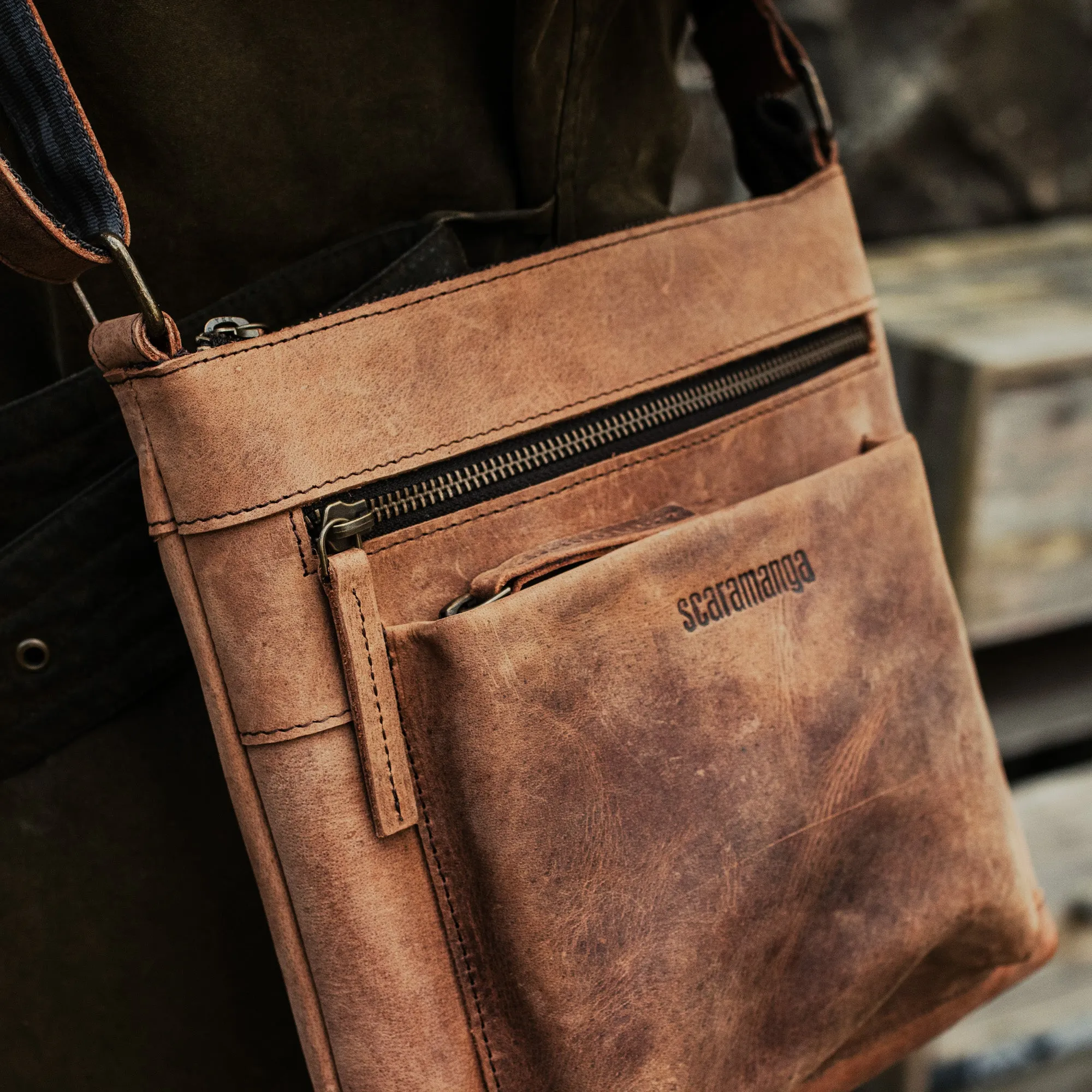 Men's Leather Shoulder Bag