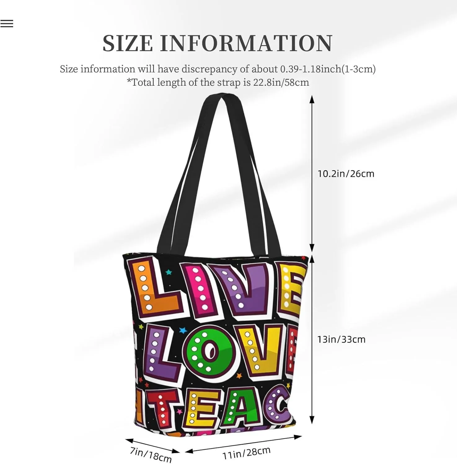 Mentor Teachers inspire Educate Coach Share Influence Tote Bag Shopping Handbag Large Capacity Shoulder Bag