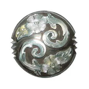 Metalab 1-1/2" Antique Floral Concho