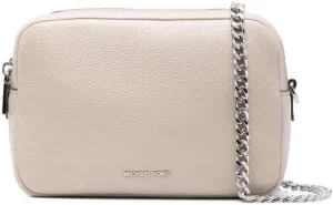 Michael Kors Bryant Medium Double Zip Chain Camera Crossbody, Light Sand