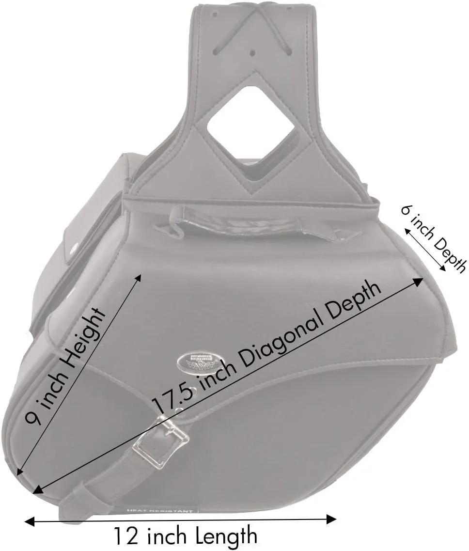 Milwaukee Performance SH66801ZB Medium Zip-Off Single Strap PVC Throw Over Saddle Bag - One Size