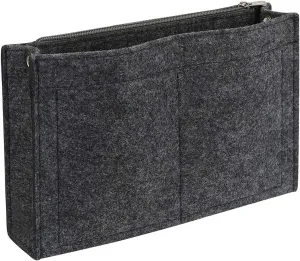 Mini Felt Purse Organizer Insert Small Tote Bag organizer with Zipper