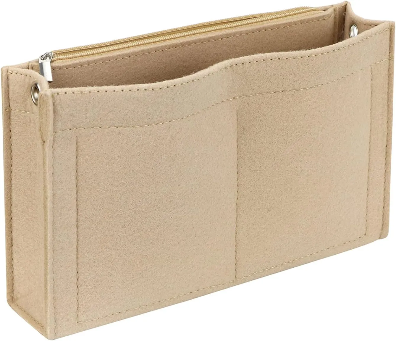 Mini Felt Purse Organizer Insert Small Tote Bag organizer with Zipper