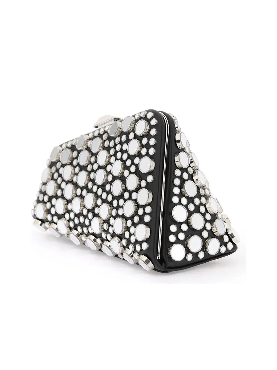 Mini Midnight Clutch With Mirrored Studs