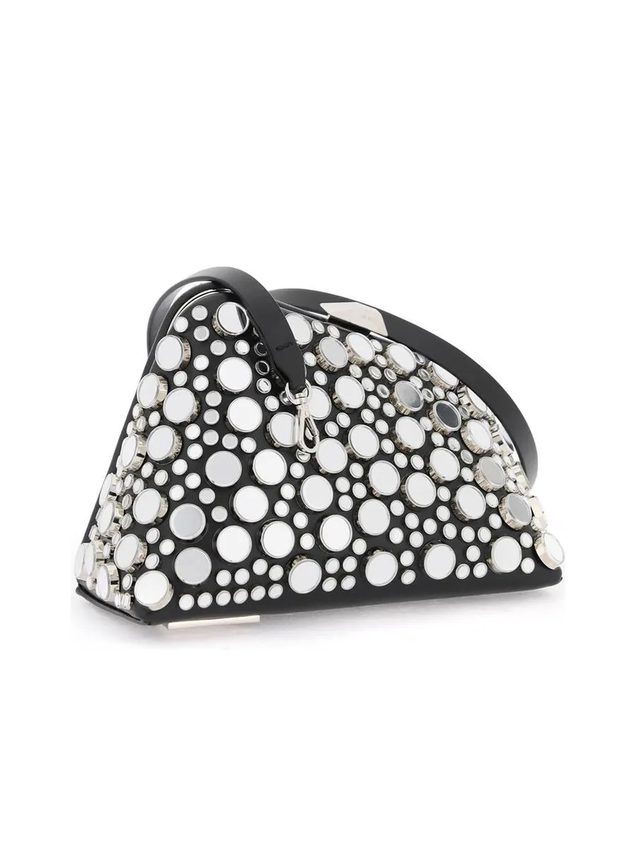 Mini Midnight Clutch With Mirrored Studs