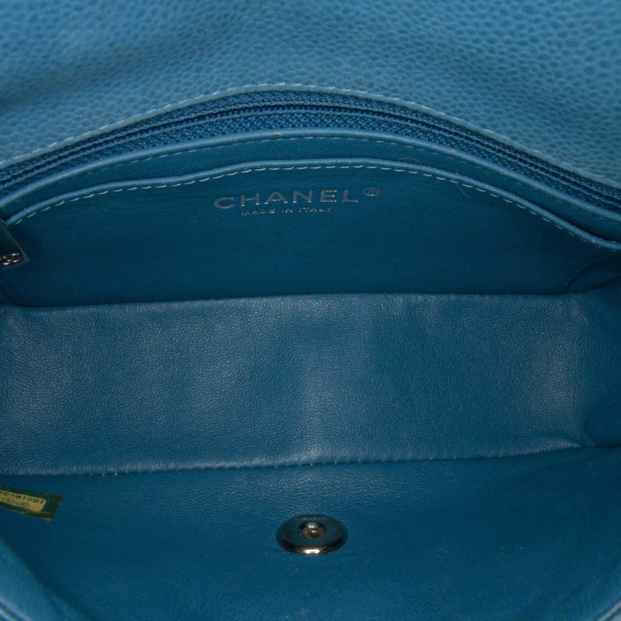 Mini Rectangular Classic Caviar Single Flap