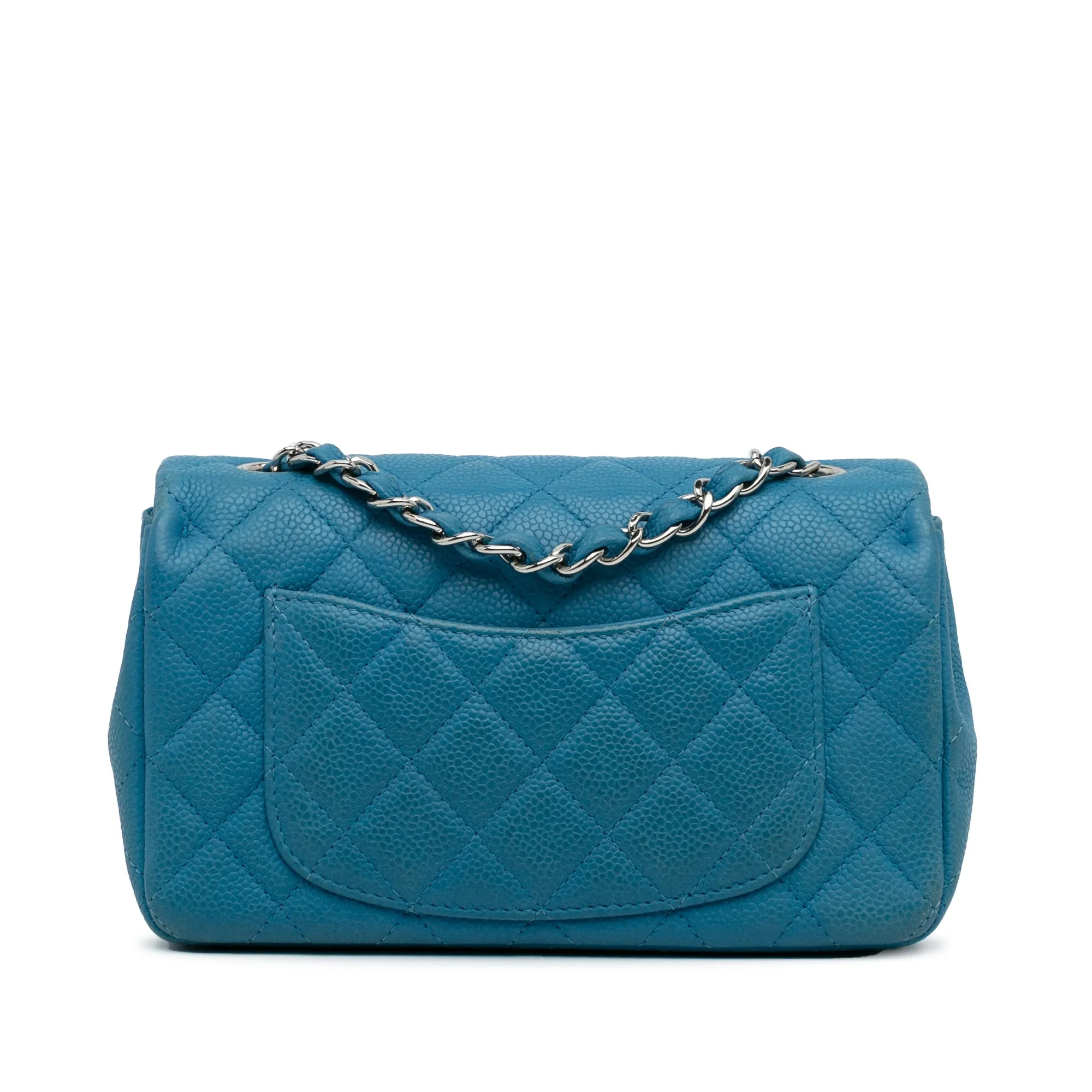 Mini Rectangular Classic Caviar Single Flap