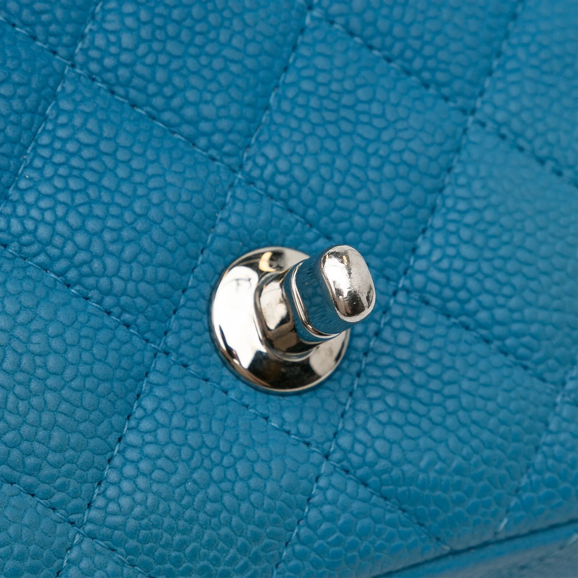 Mini Rectangular Classic Caviar Single Flap