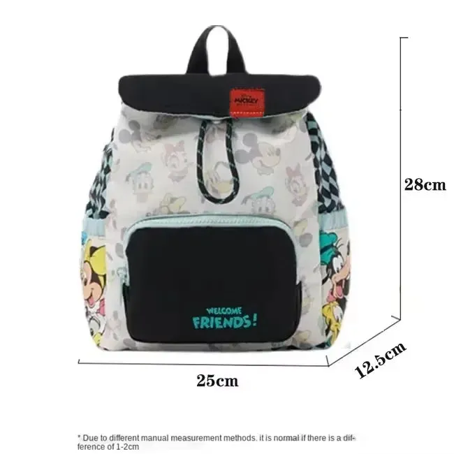 MINISO Disney Children's Backpack Luxury Brand Children's School Bag Cartoon Cute High-quality Fashion Girl Drawstring Backpack