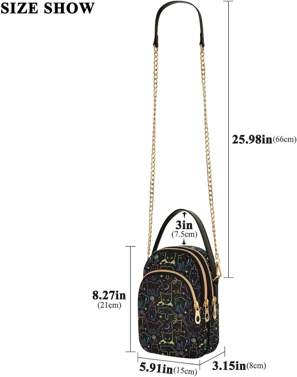MNSRUU Quilted Crossbody Bags for Women Trendy, Women's Crossbody Handbags Goth Skull Travel Cell Phone Purses Bags
