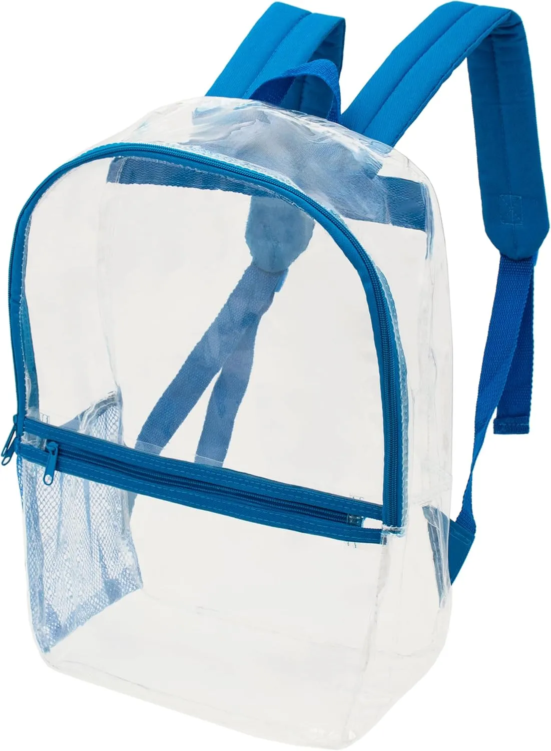 Moda West 17” Wholesale Clear PVC Backpacks in Assorted Colors 24-Pack – Bulk Case of 24