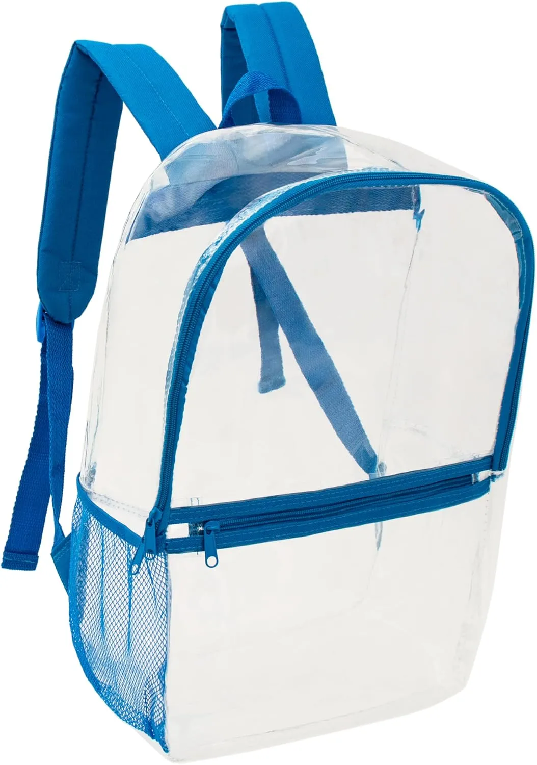 Moda West 17” Wholesale Clear PVC Backpacks in Assorted Colors 24-Pack – Bulk Case of 24