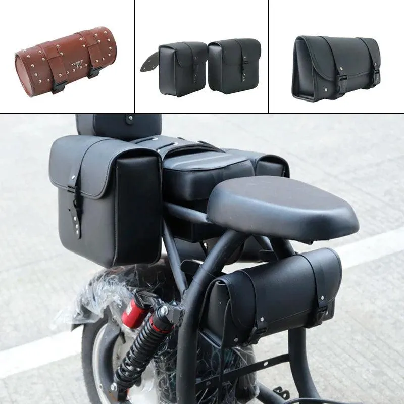 Motorbike Storage Bag Electric Scooter Seat Tools Luggage Compartment Front Rear Pannier Bags Travel Bags
