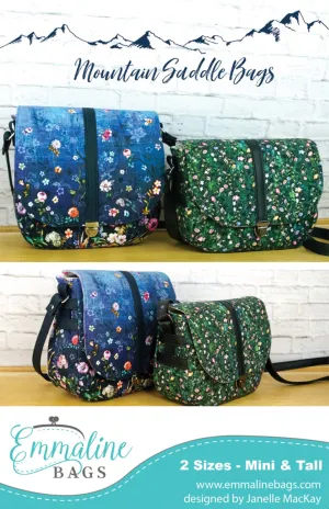 Mountain Saddle Bags Pattern by Emmaline Bags
