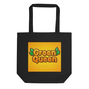 Natural Fiber Tote Bag Green Queen