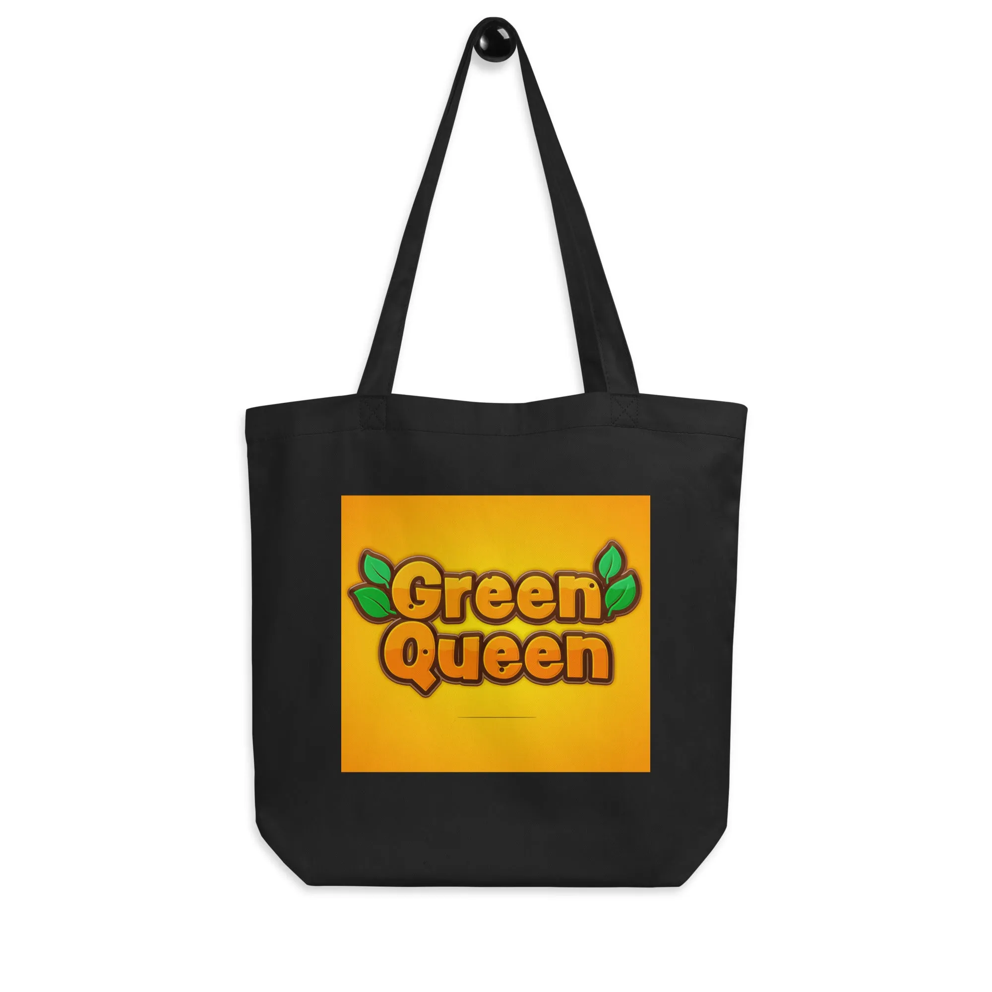 Natural Fiber Tote Bag Green Queen
