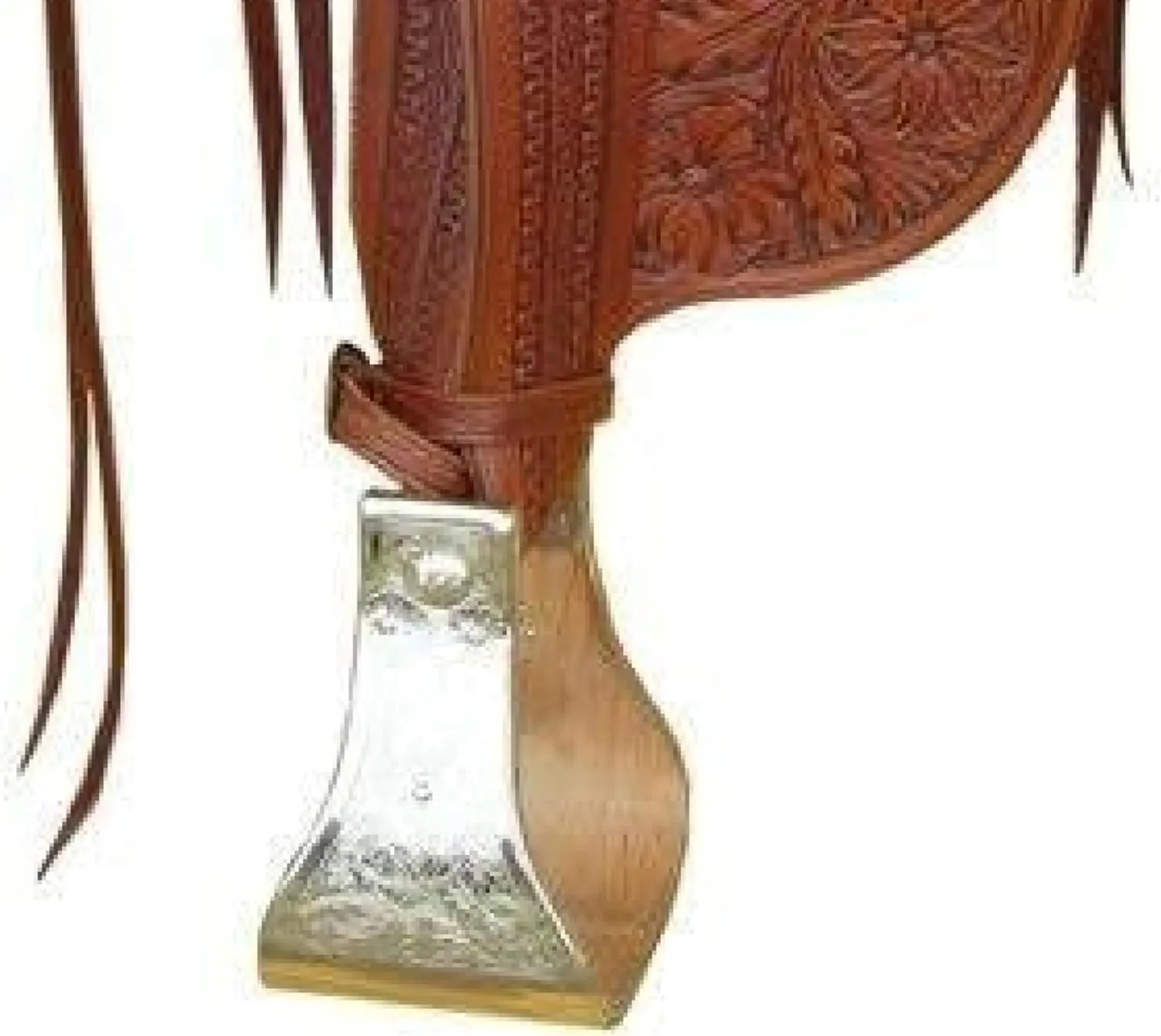 New Western Hot Seat Carved and Tooled Leather Dark Tan Pleasure Trail Saddle Ranch Work Collection Head Stall Breast Collar, Reins Included Set-All Customization Available