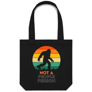 Not A People Person - Canvas Tote Bag