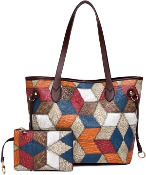NOTAG Women Tote Bags Large Shoulder Bags Top Handle Satchel Purse with Small Wallet