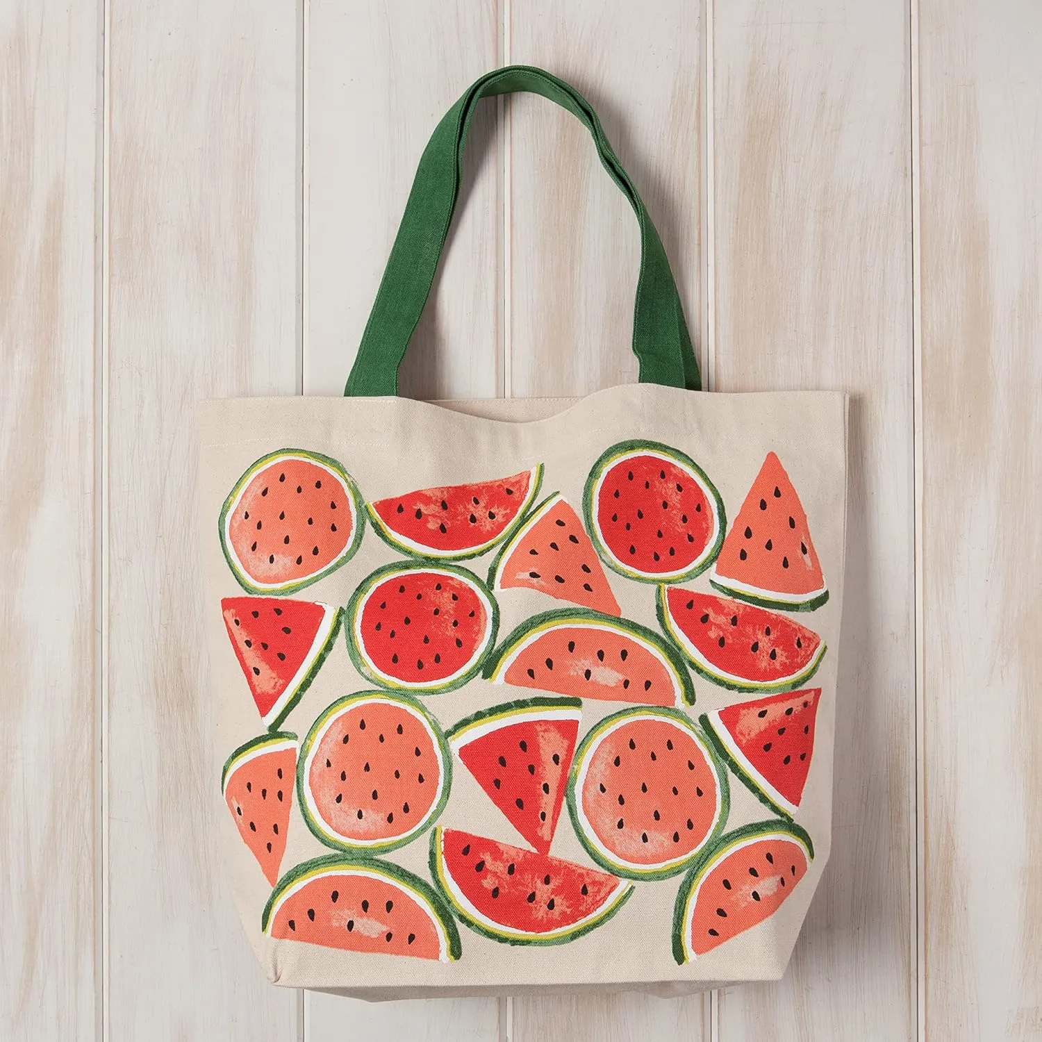Now Designs Printed Reusable Cotton Tote Bag, 15 x 18 inch