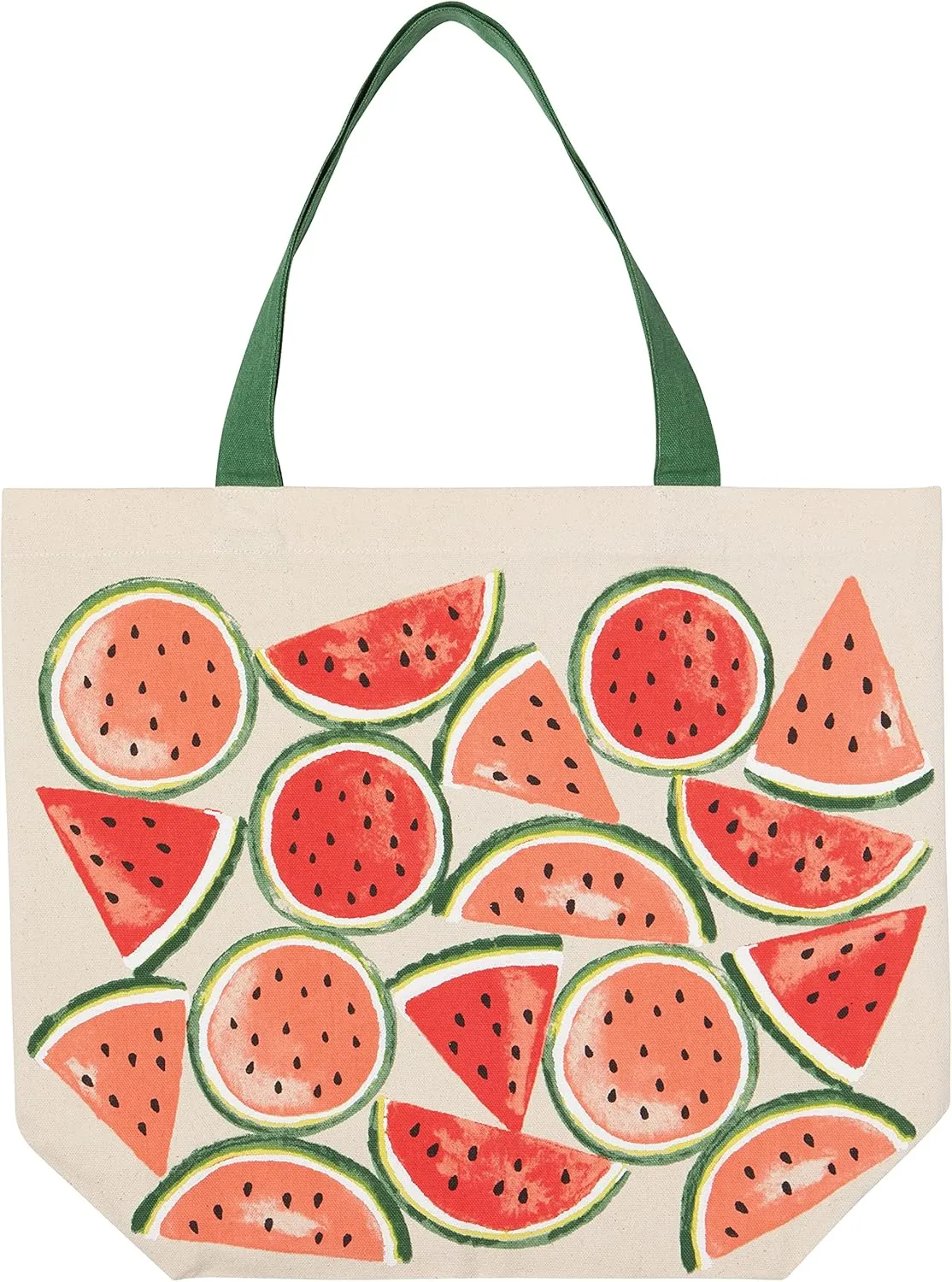 Now Designs Printed Reusable Cotton Tote Bag, 15 x 18 inch