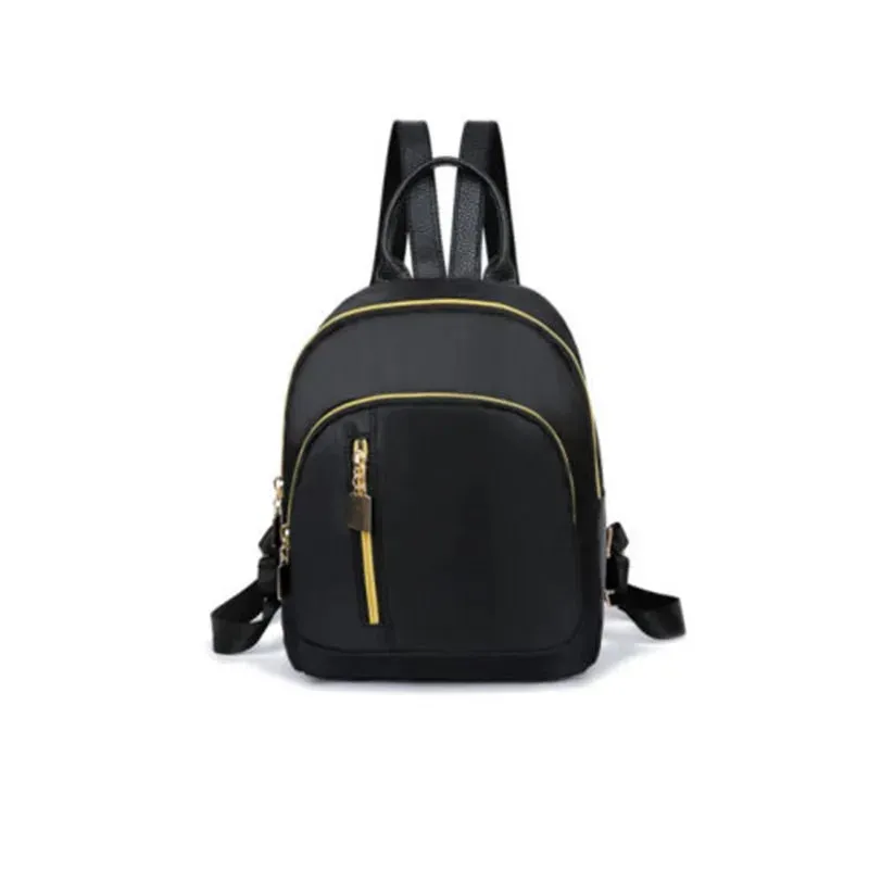 Nylon Fashion School Bag Black Backpack Teenage Girl Mini Shoulder Bag For Girls Travel Shoulder Bag Rucksack Women