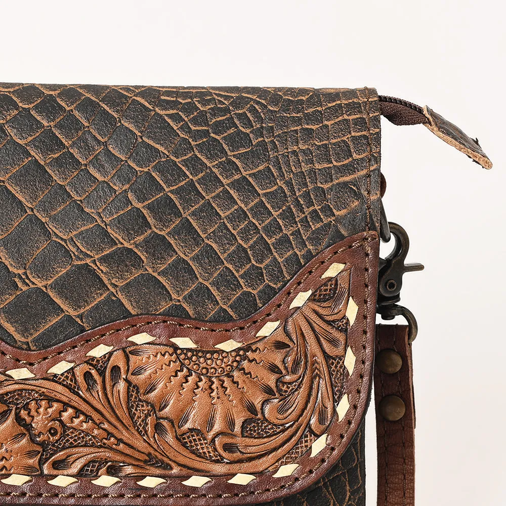 Ohlay Bags OHG173 Clutch Hand Tooled Genuine Leather Women Bag Western Handbag Purse